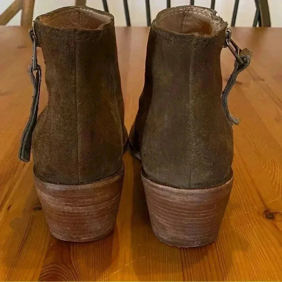 Madewell Leather Ankle Boots Brenner Brown Suede Classic - Picture 10 of 15